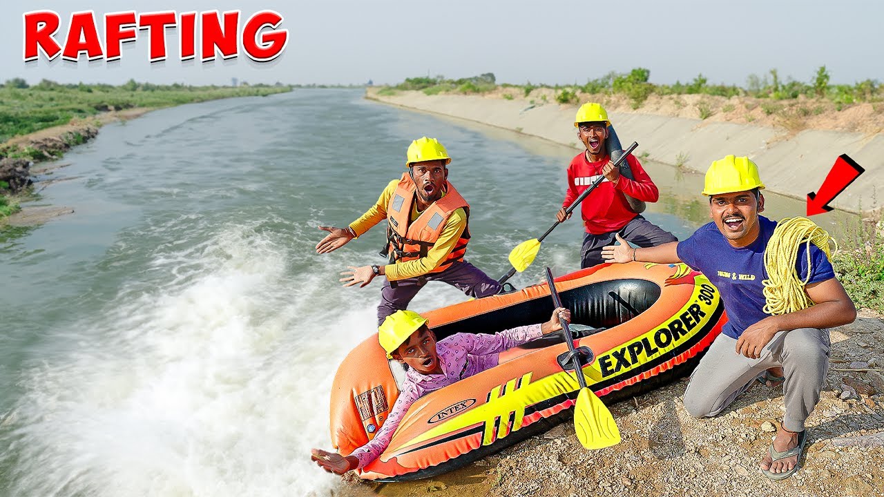 River Rafting in Canal Water - Gone Crazy 🔥🔥 ఇంత సూపర్ గా ఉంటుంది అనుకోలేదు…😱😱 Telugu Experiments