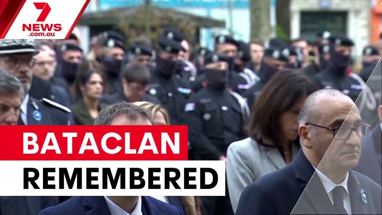 France remembers Bataclan attack victims 10 years on | 7NEWS