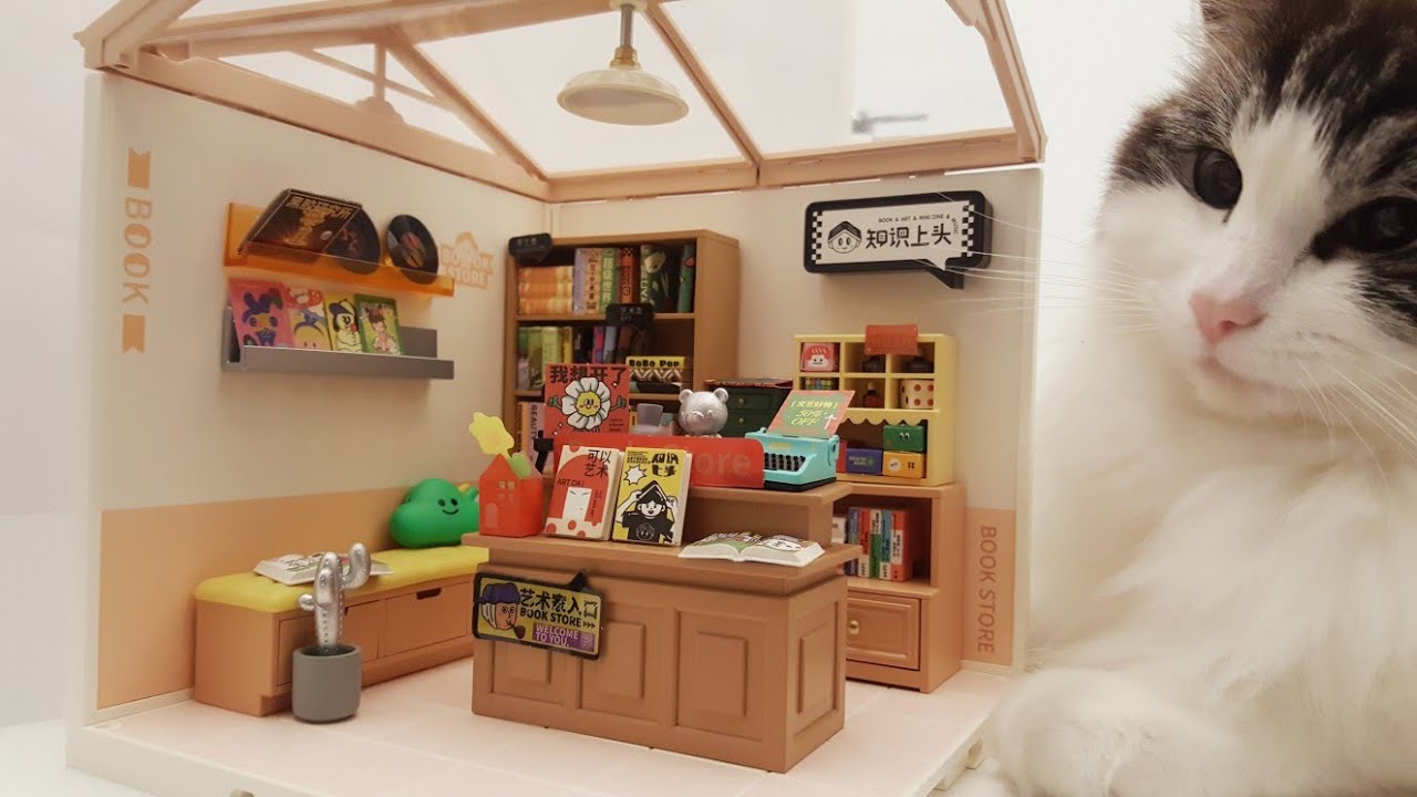📚Unboxing & Assembling Rolife Super Creator Fascinating Book Store | Miniature Dollhouse DIY
