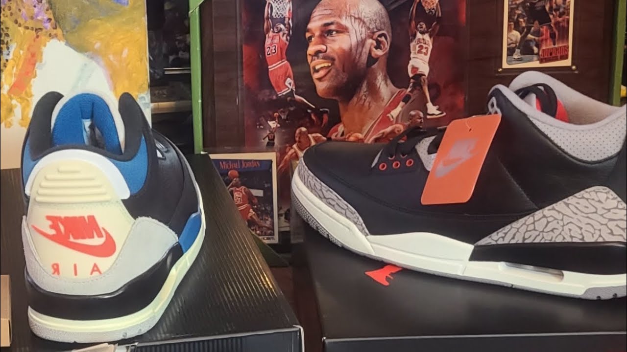 Jordan 3 Rare Air ' Versus ' Black Cement 