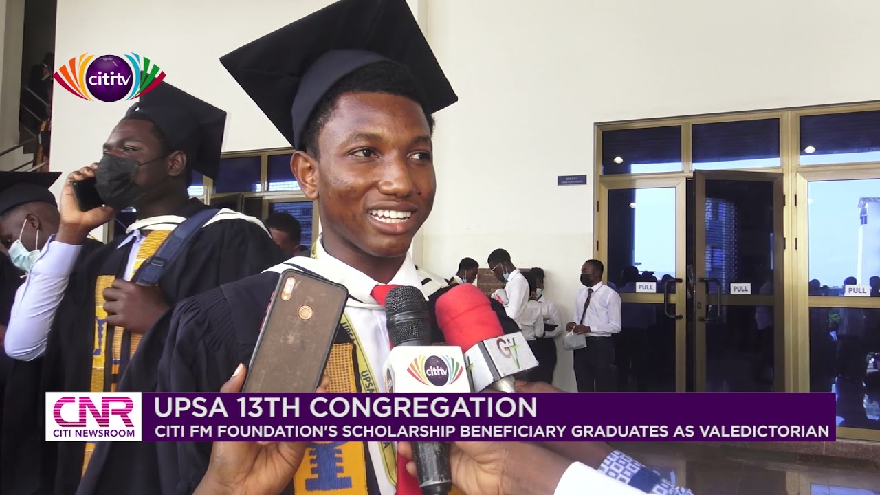 Citi FM/TV's COPE beneficiary graduates with 1st class at UPSA; delivers valedictorian speech