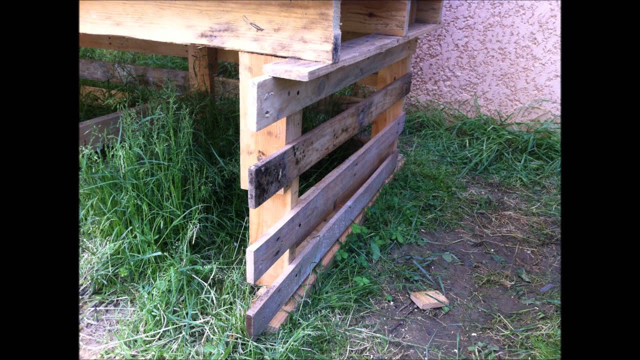 Poulailler en palettes