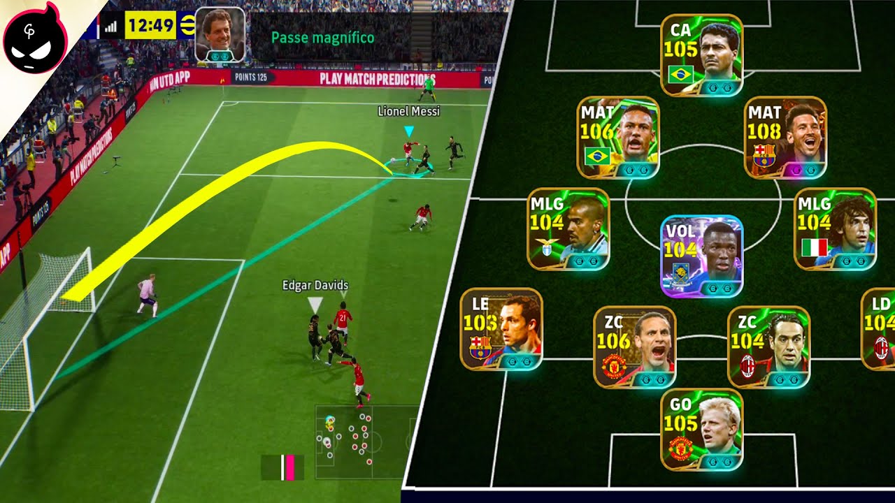 Olha o que a Forma&ccedil;&atilde;o 4-3-2-1 consegui fazer no eFootball 26 Mobile
