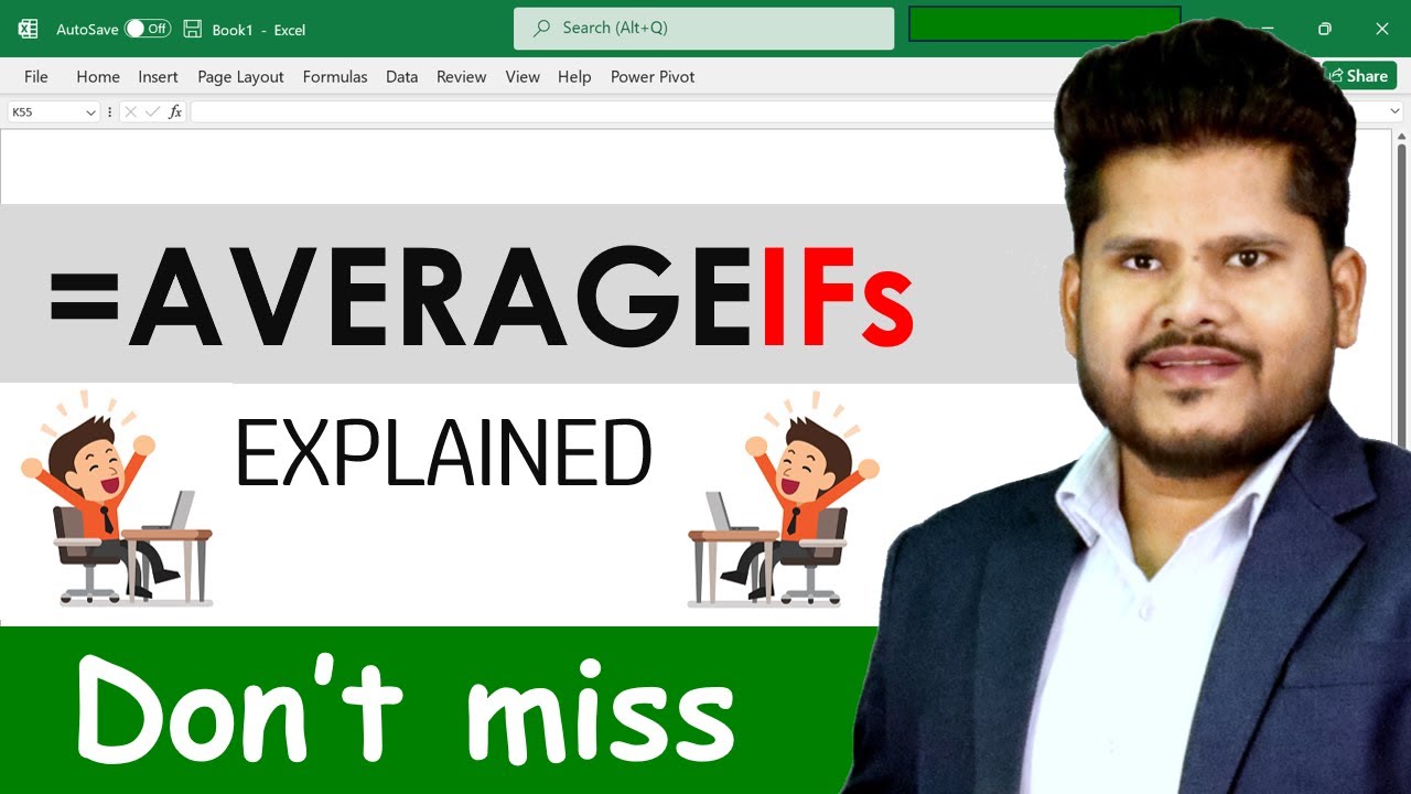 averageifs formula in excel || in Hindi