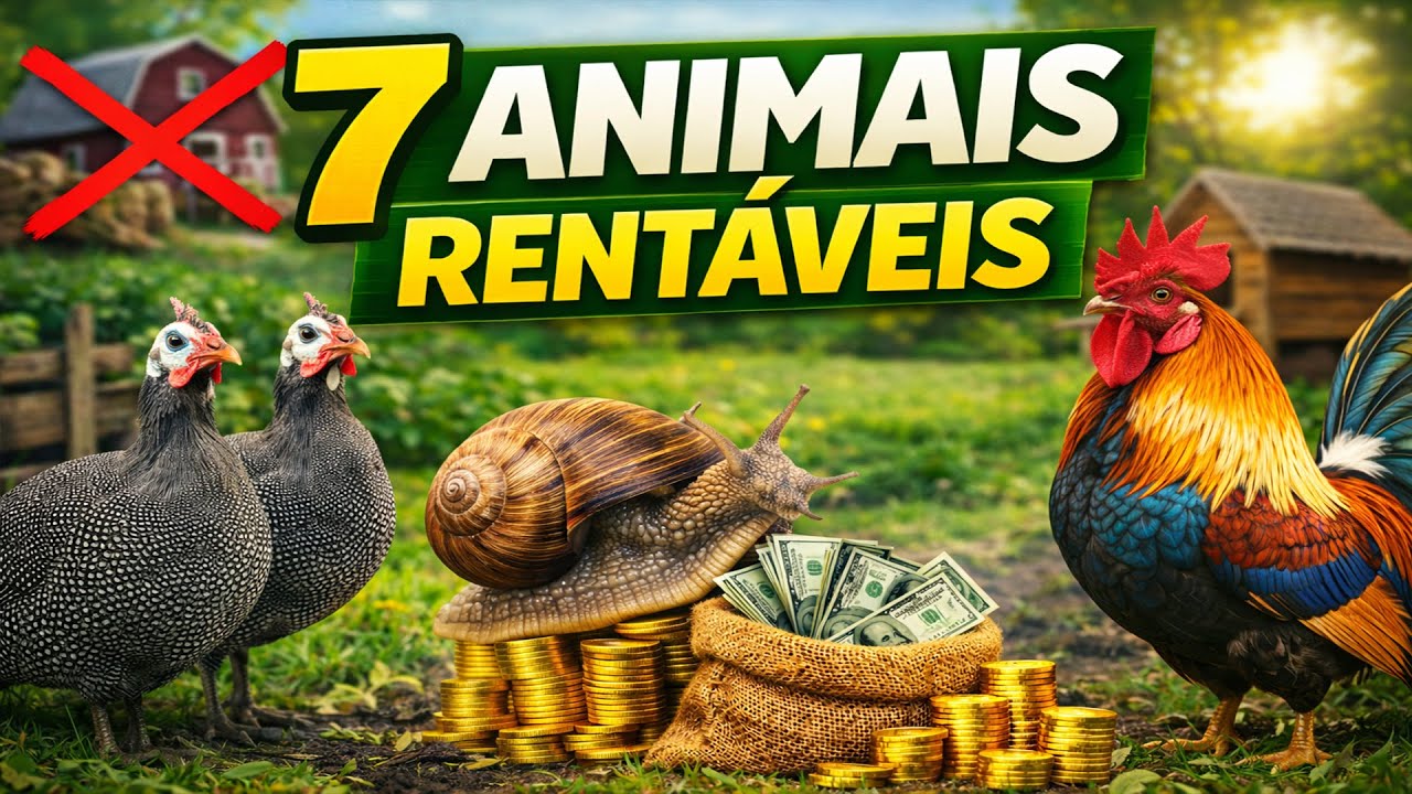 Esqueça a Agricultura Tradicional:  7 Animais Rentáveis Para Pequenas Fazendas