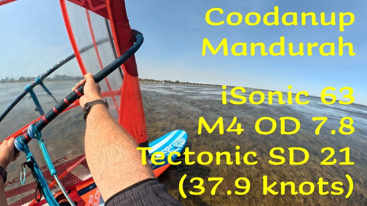 20251129 Coodanup, Mandurah - iSonic 63, M4 OD 7.8 (37.9 knots, Session 09)
