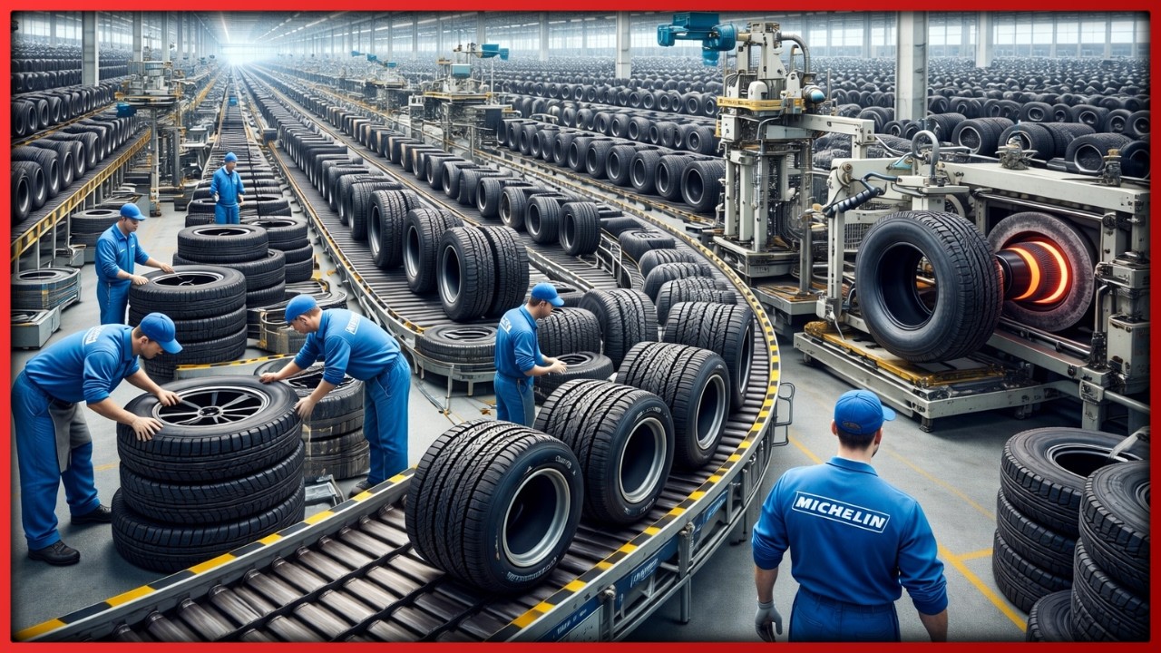 CÓMO se FABRICAN los NEUMÁTICOS MICHELIN en MEGAFÁBRICAS| Proceso Paso a Paso