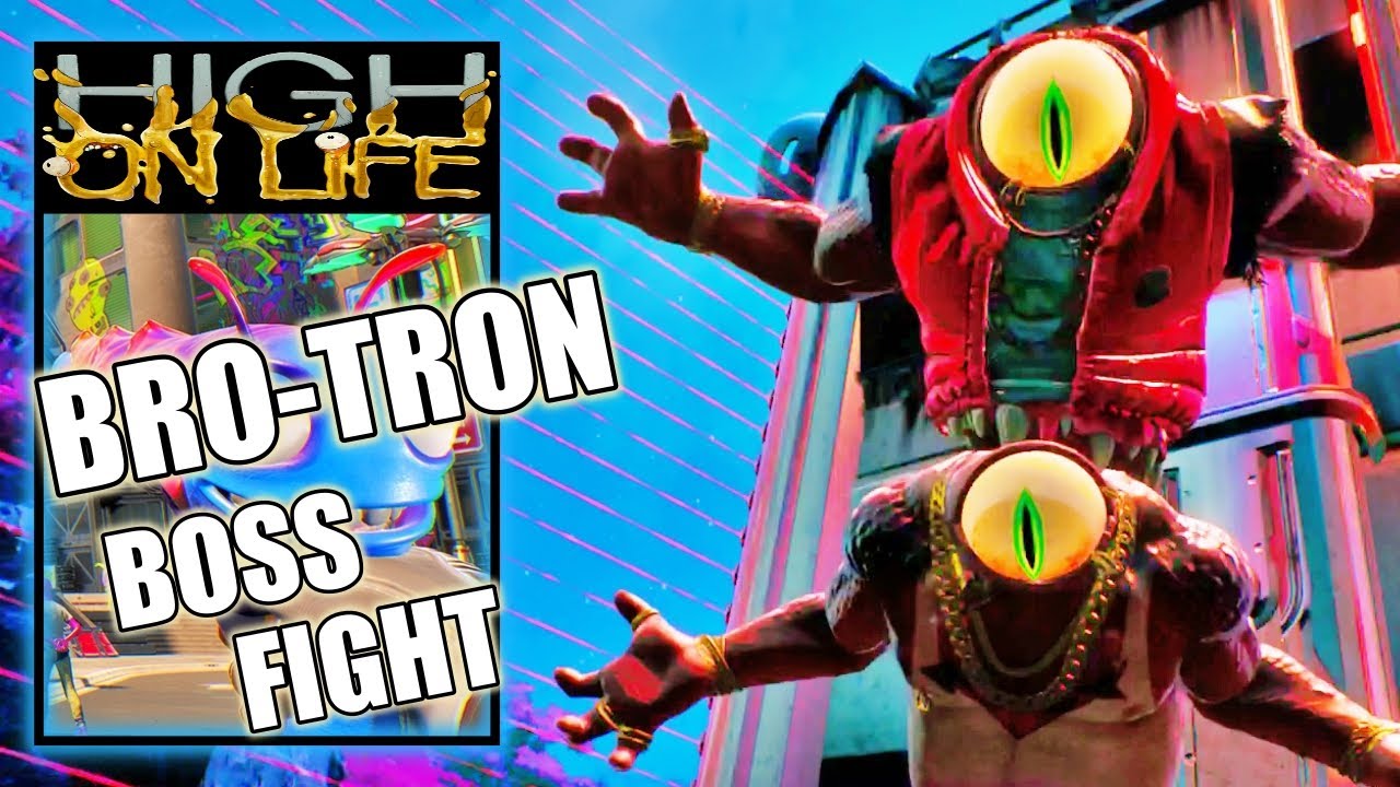 High on Life - Fight & Defeat Bro-Tron the Skrendel Bros Boss Fight
