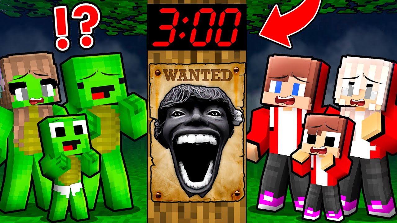 SCARY 67 KID is WANTED by JJ and Mikey Family At Night in Minecraft!? - Maizen