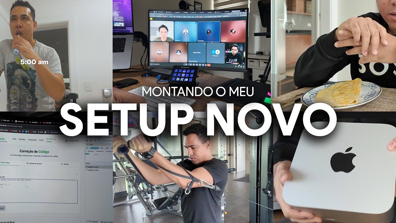 VLOG UM DIA COMIGO: montando meu setup novo e configurando minha IA de c&oacute;digo