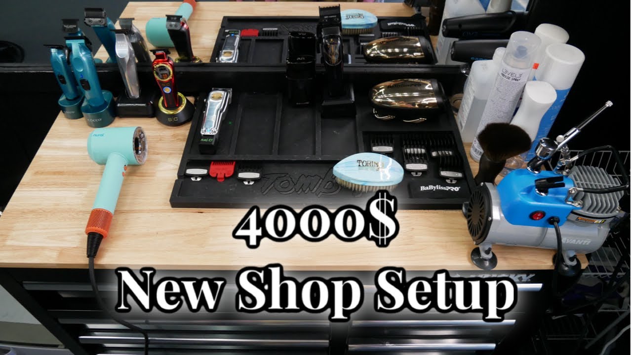 New Shop | Station set Up | All The Tools I Use To Ba A Successful Barber 💈 ✅