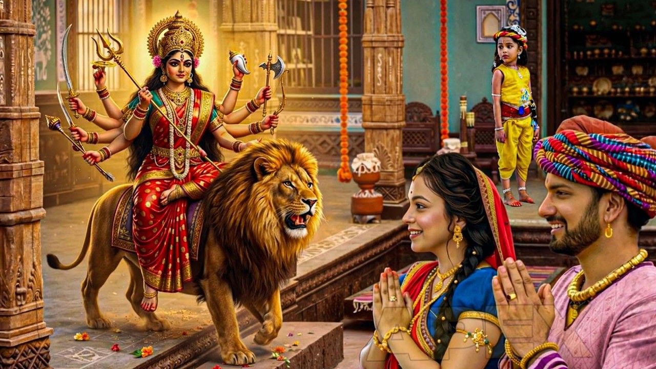 जब यशोदा मैया के घर पहुंचीं माँ दुर्गा | Yashomati Maiyaa Ke Nandlala | Shree Krishan Leela