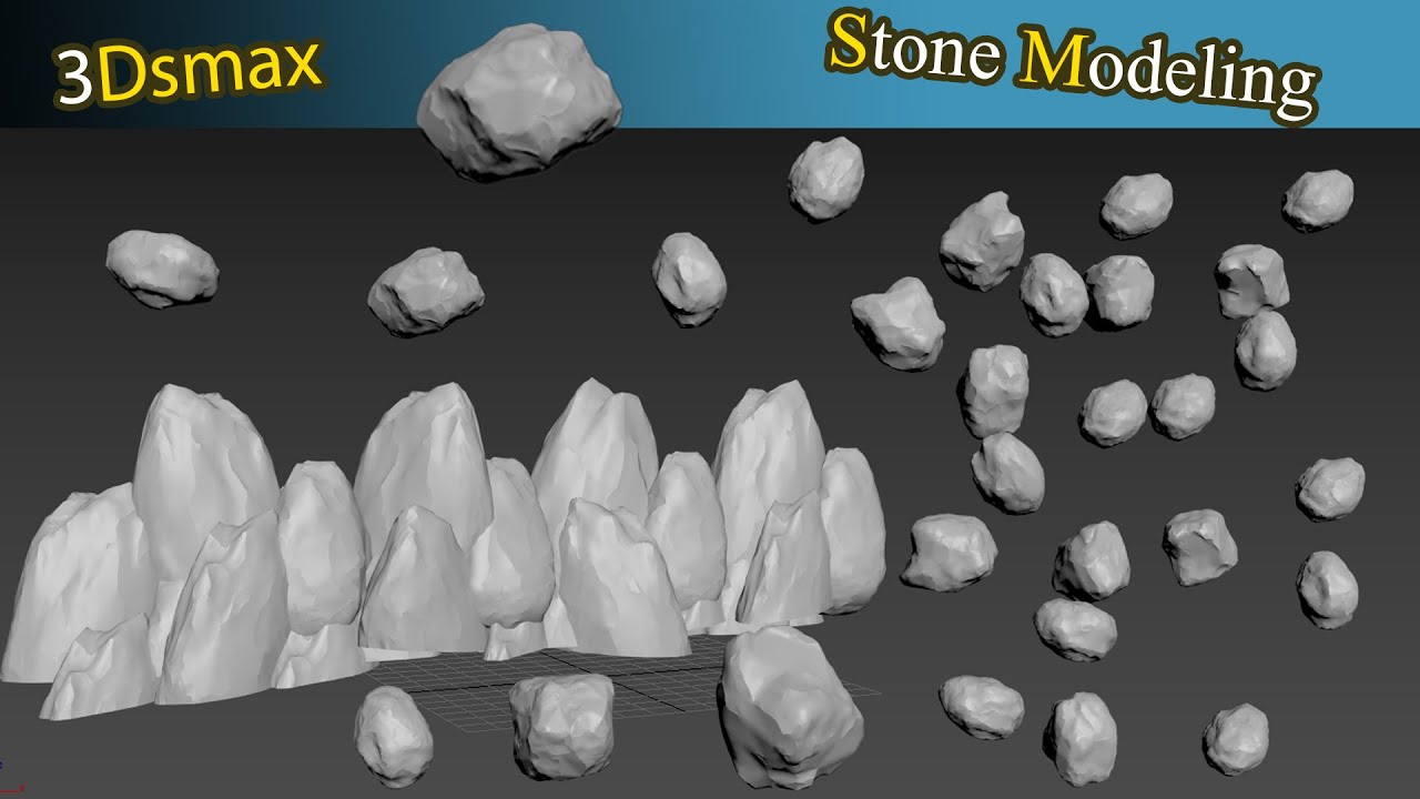 make stone in 3dsmax