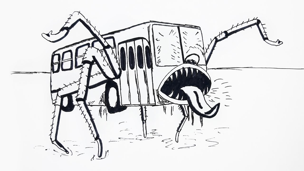 How to Draw a SCP Bus Eater