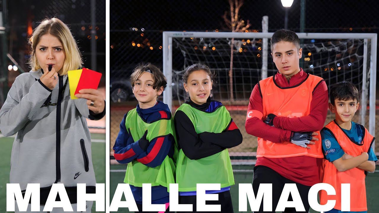 ANNEMLE MAHALLE MAÇI YAPTIK CHALLENGE !! PİZZASINA