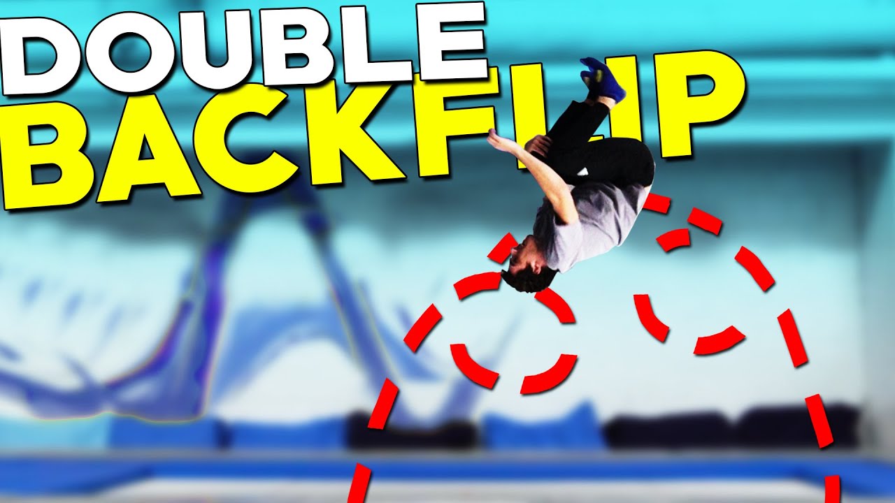 DOUBLE BACKFLIP TUTORIAL! - Doppelter Rückwärtssalto Trampolin Anfänger Tutorials!