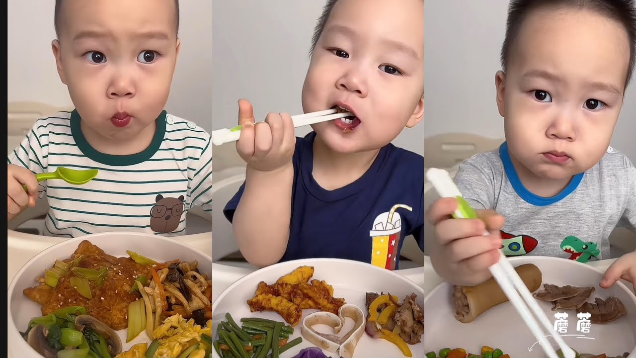 小吃播的合辑来啦！满满的感动与幸福#food #mukbang #cute #宝宝美食 #自主进食 #宝宝爱吃 #人类幼崽到底有多可爱 