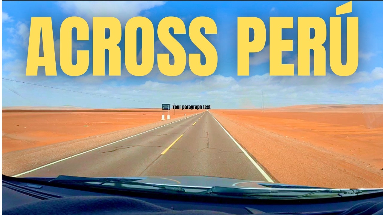 Across Peru: Sea Level to 4,000 meters