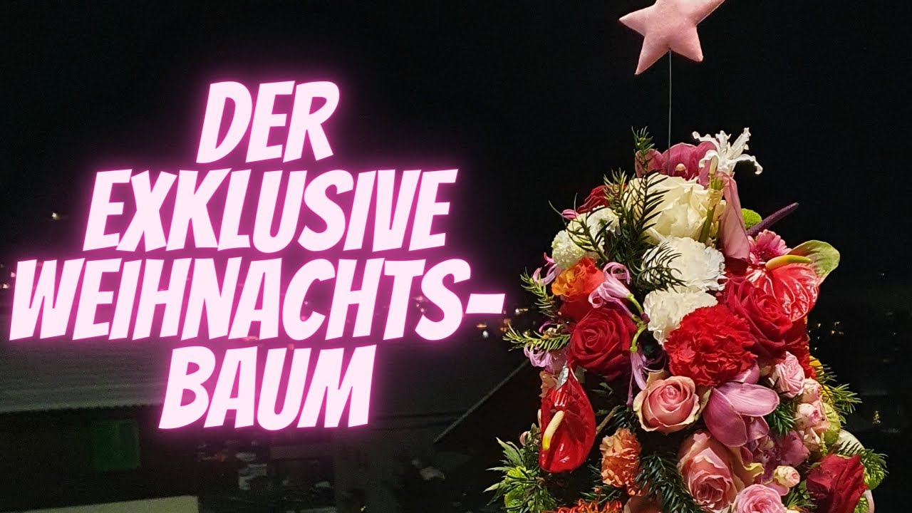 Der exklusive Weihnachtsbaum - Das Jahr im R&uuml;ckblick - Bunte Winter Deko mit Blumen