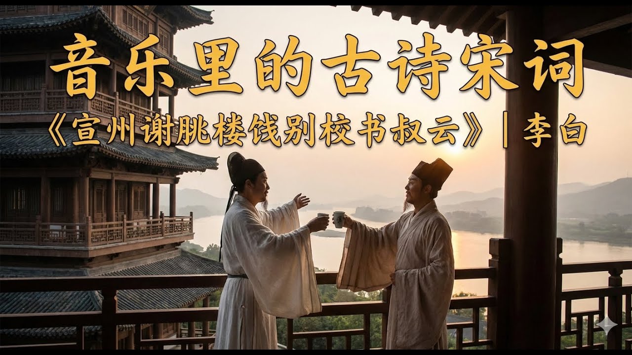 노래로 배우는 중국고시 《宣州谢朓楼饯别校书叔云》｜李白/   音乐里的古诗宋词