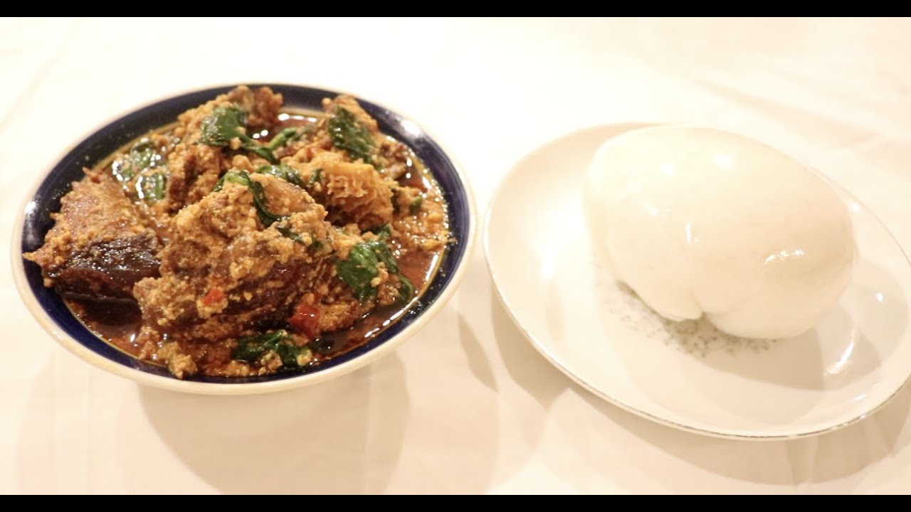 EGUSI SOUP & TUWO NSHIKAFA BALLS