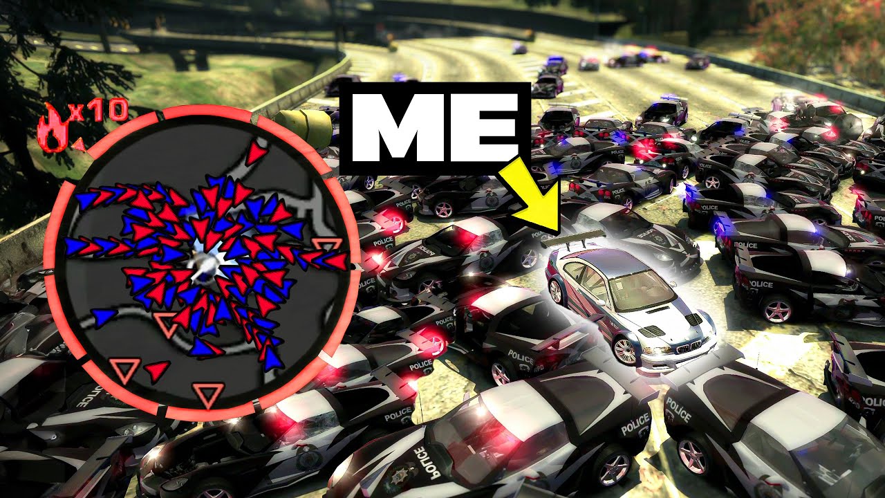 I Tried to Escape 10,000 Cops in NFS Most Wanted...