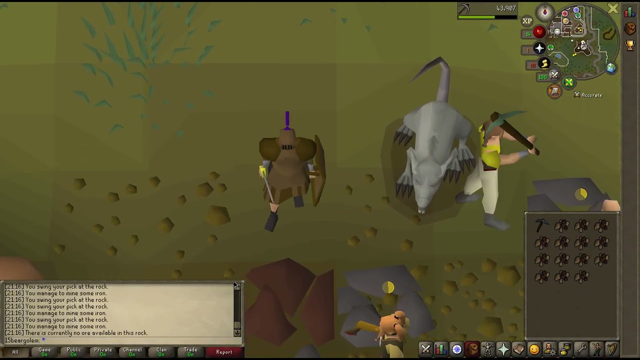 osrs (almost) peak mining performance
