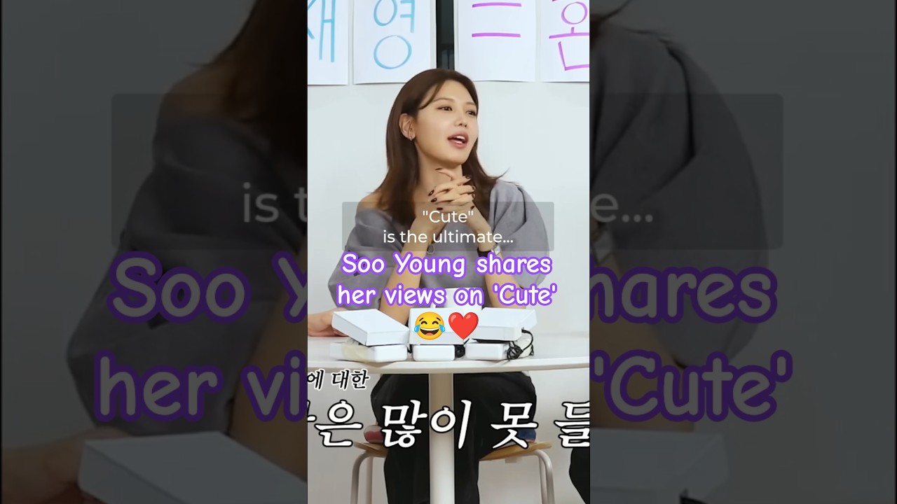 Cute, a compliment? Soo Young ❤️ explain Jae Young 🔥
