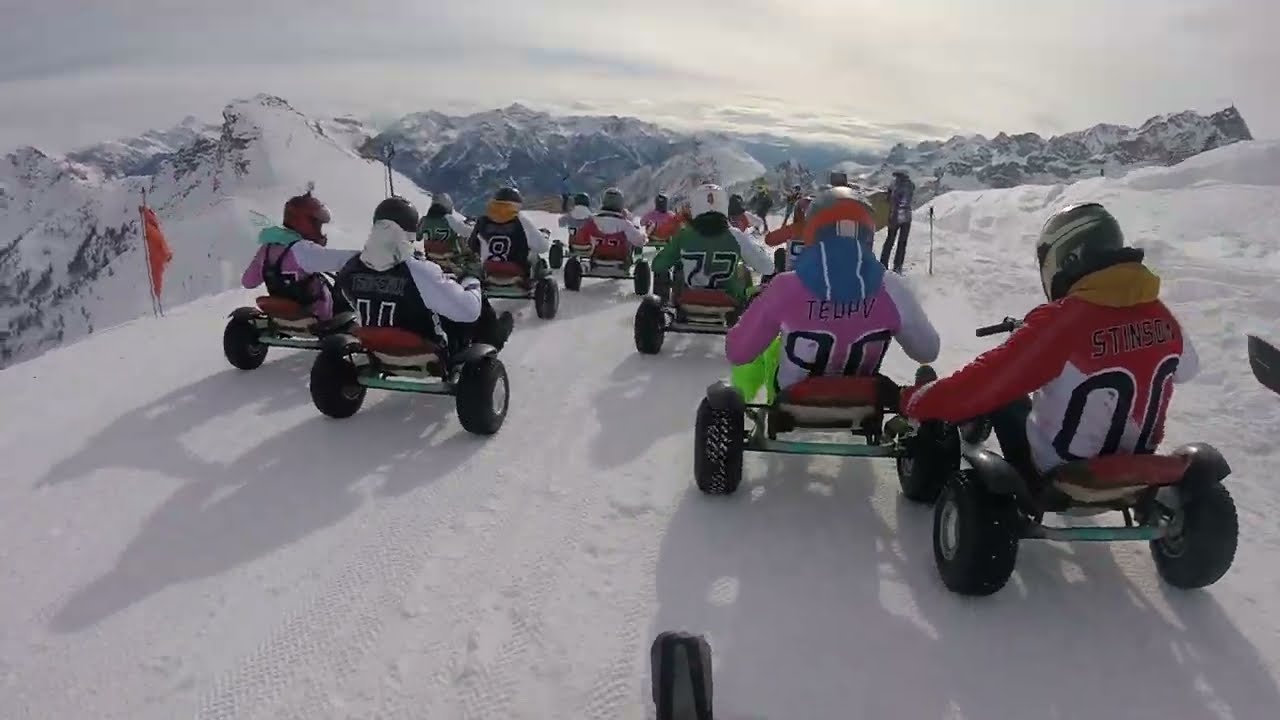 Snow Trike Serre Chevalier onboard