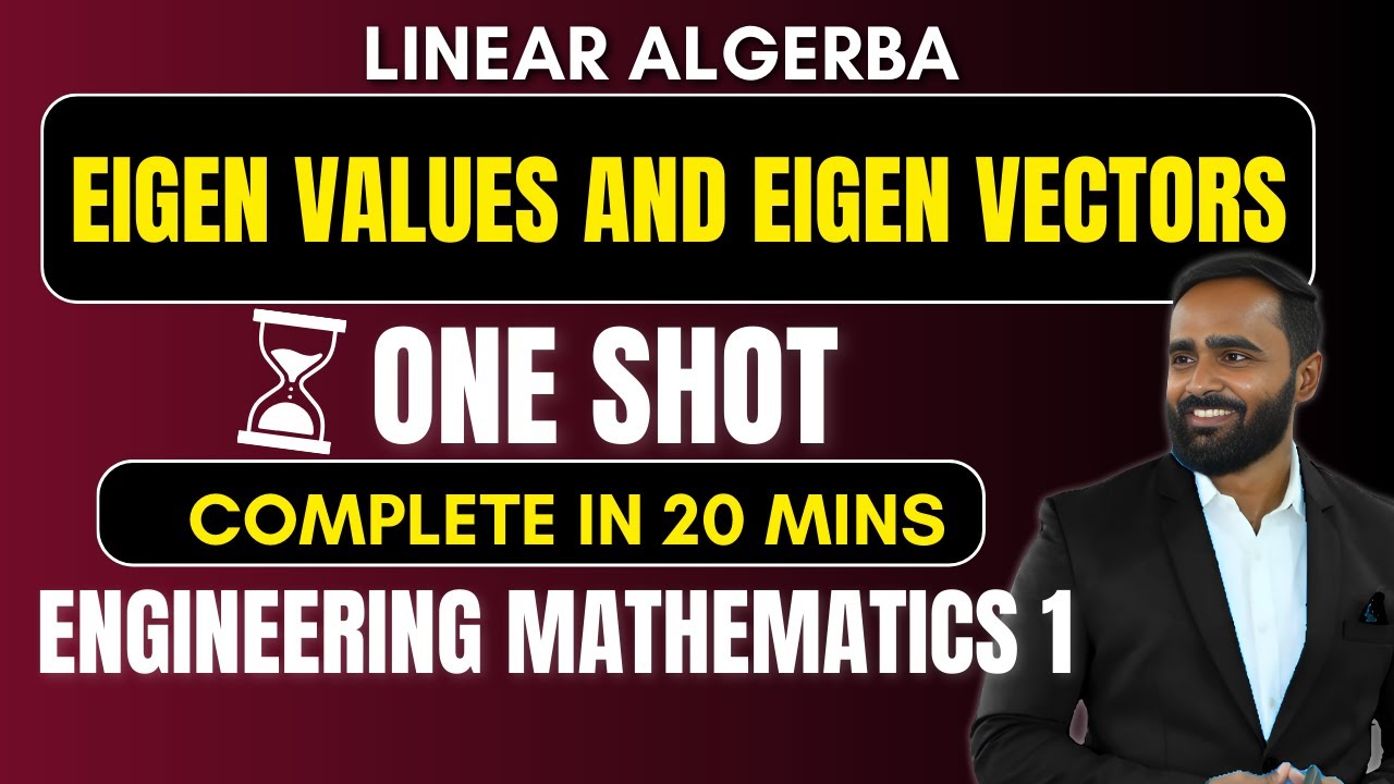 LINEAR ALGERBA|EIGEN VALUES AND EIGEN VECTORS|ONE SHOT|PRADEEP GIRI SIR