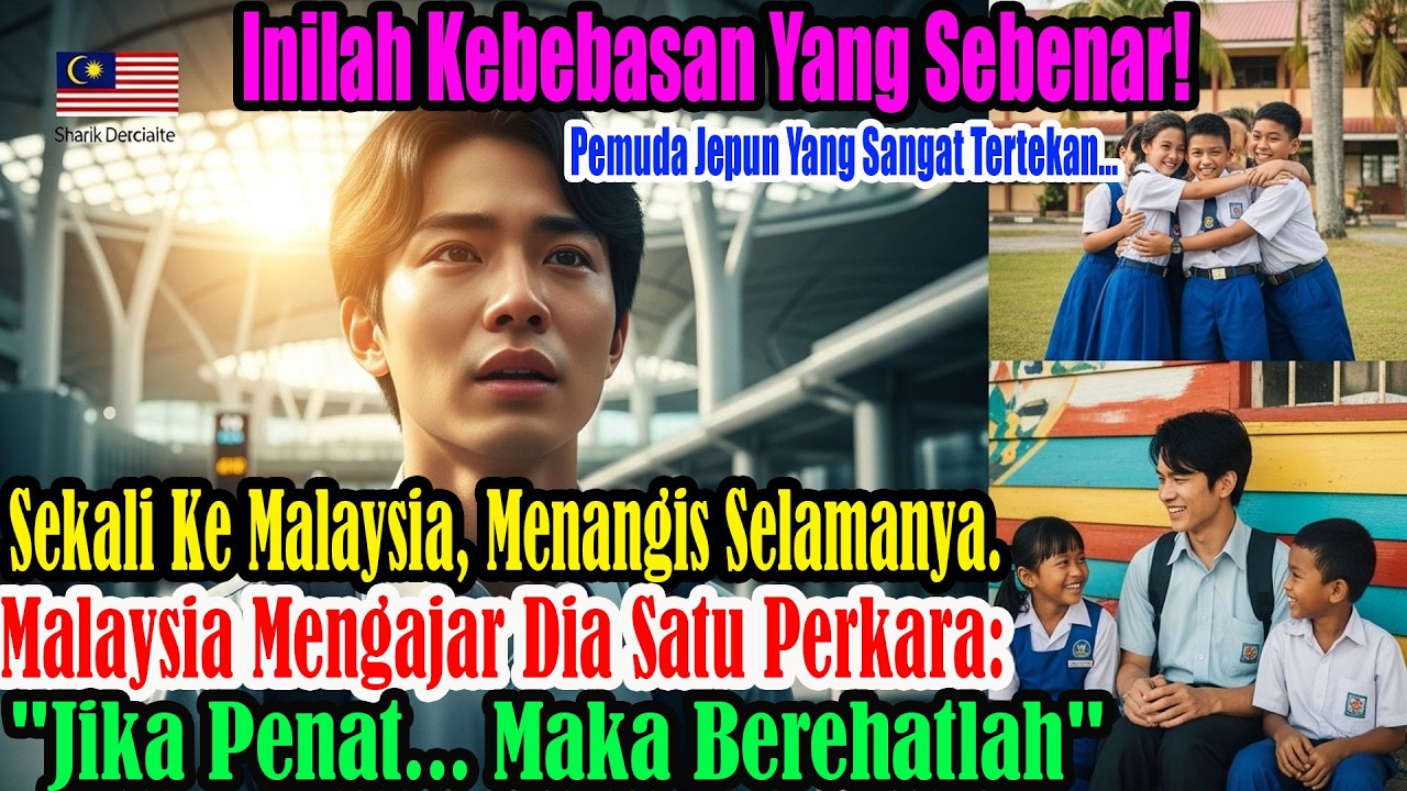 Remaja Jepun tertekan, tiba di Malaysia lalu menangis dan berkata: Inilah kebebasan sebenar hari ini