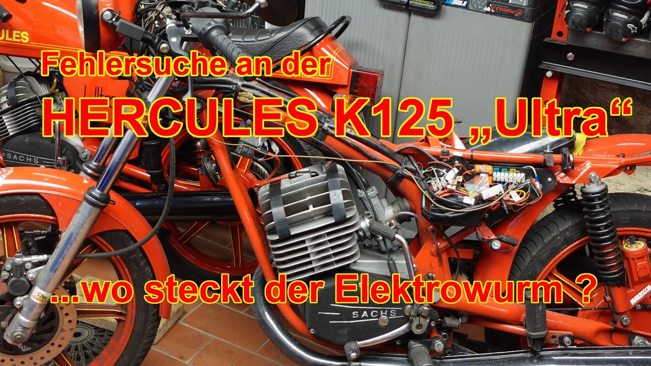 Fehlersuche in der Elektrik an der HERCULES K125 
