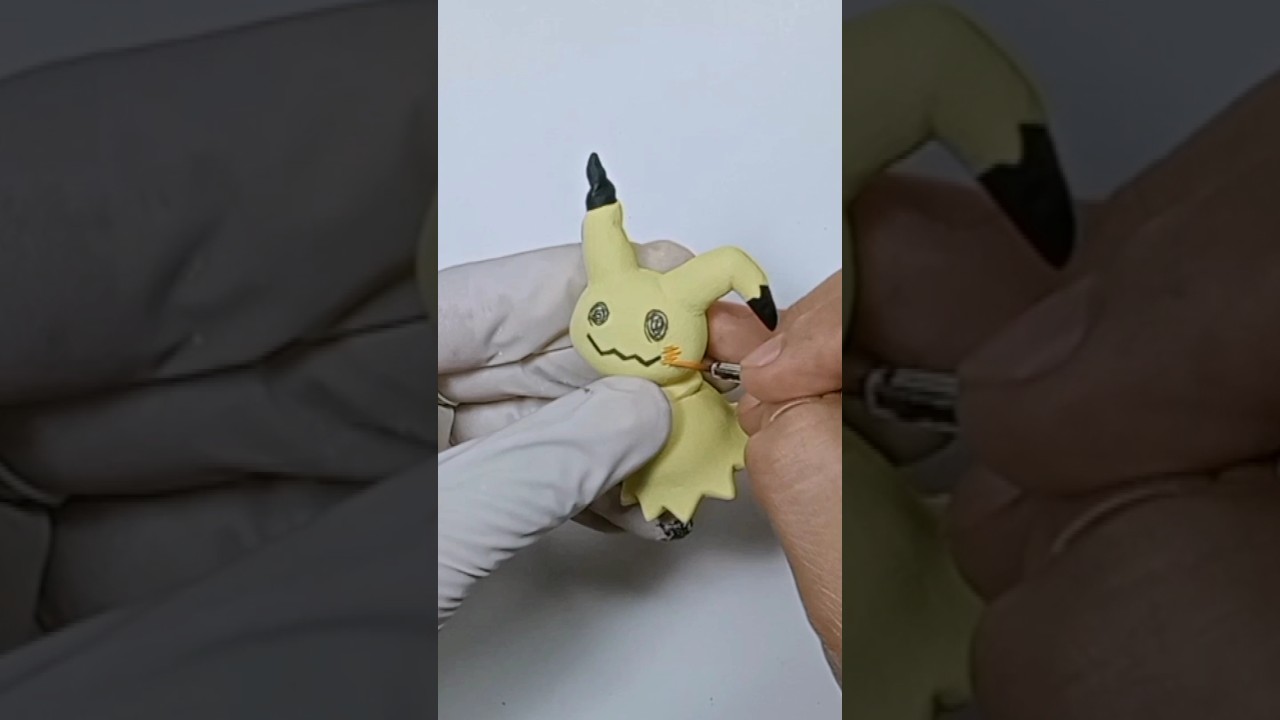 Sculpting MIMIKYU | Pokemon Clay Art #sculpting #pokemon #clay #clayart #mimikyu