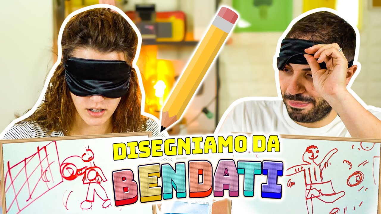 CHI DISEGNA MEGLIO DA BENDATO? 📝  CHALLENGE