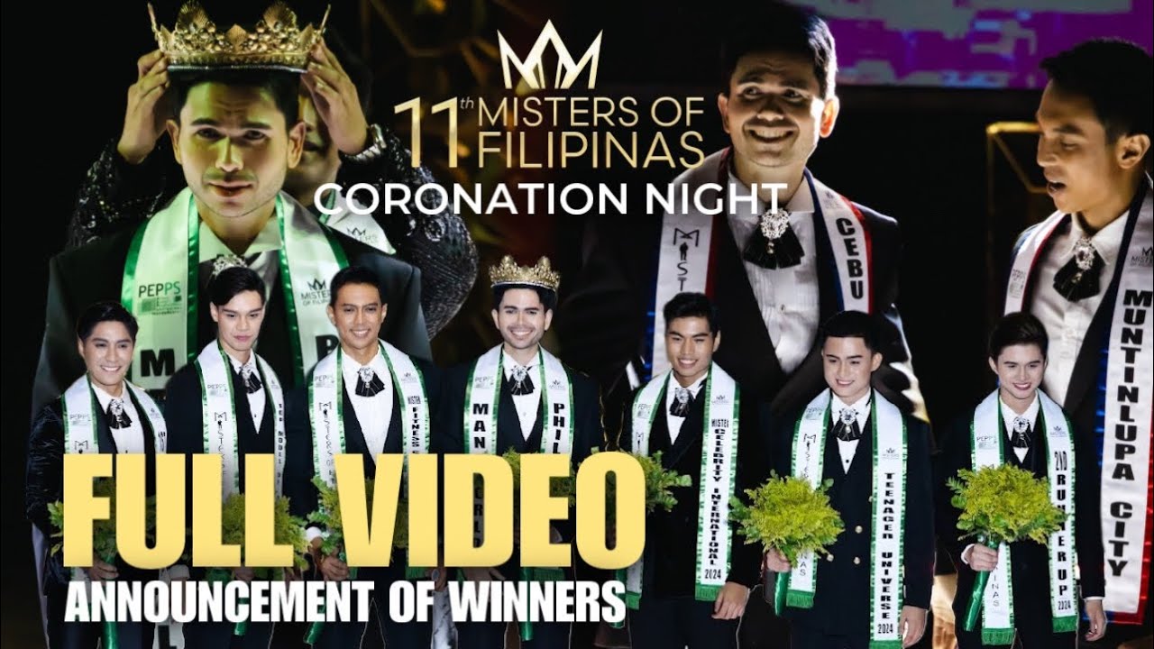 MISTERS OF FILIPINAS 2024 l ANNOUNCEMENT OF WINNERS