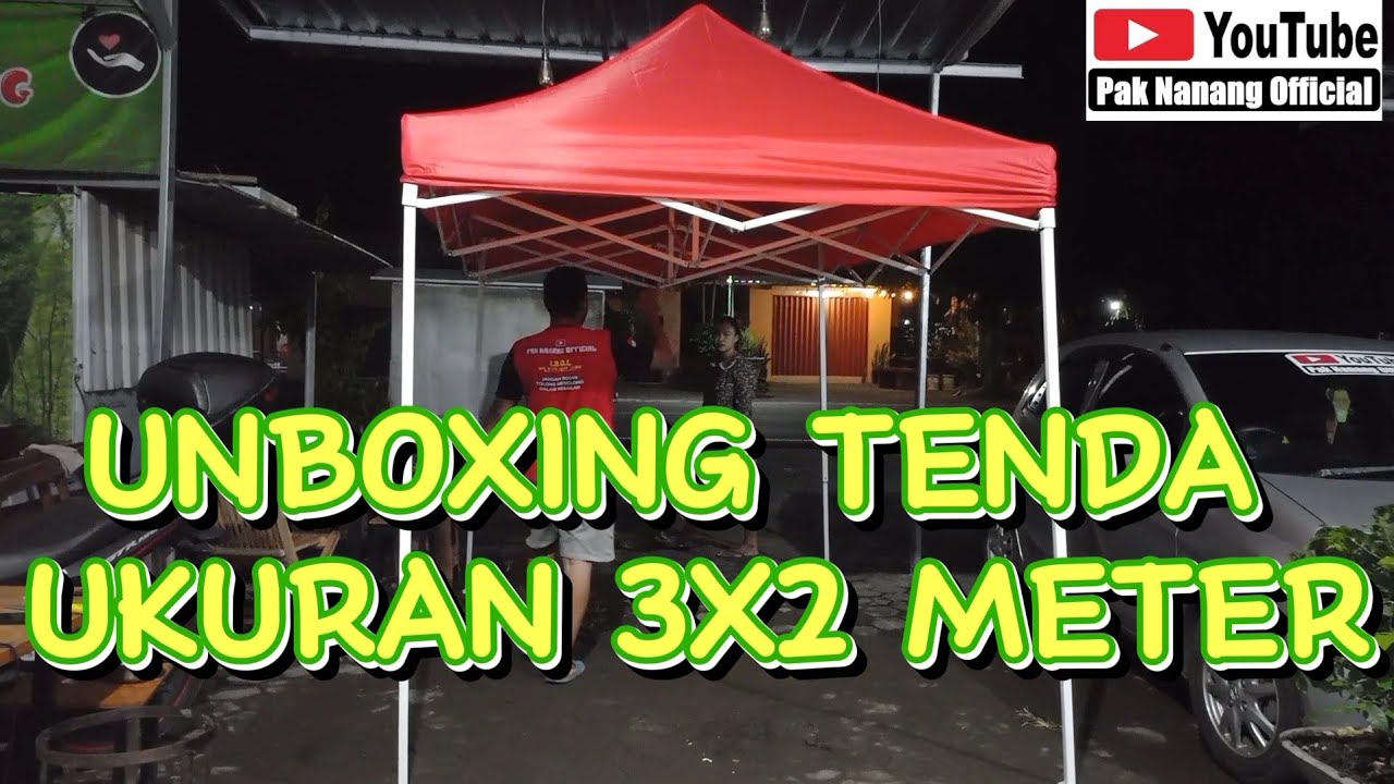 UNBOXING TENDA LIPAT UKURAN 3X2 METER,Recomendet..Tenda murah simpel mudah dibawa kemana-mana #tenda