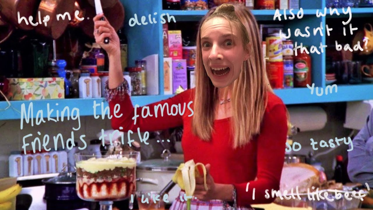Making Rachel’s famous friendsgiving trifle