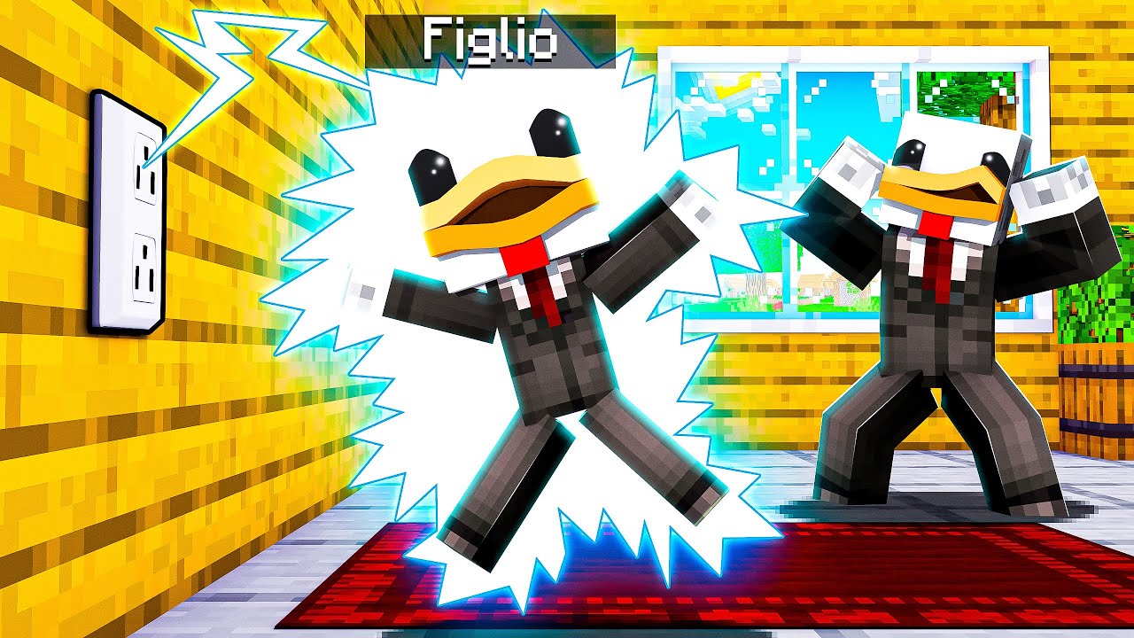 MIO FIGLIO HA PRESO LA SCOSSA SU MINECRAFT