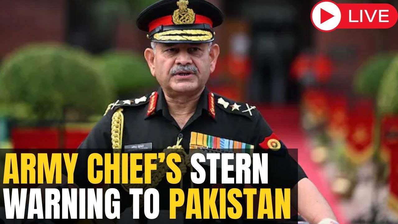 LIVE | "Op Sindoor Is Still On.." | Indian Army Chief Slams Pakistan's "Nuclear Rhetoric"