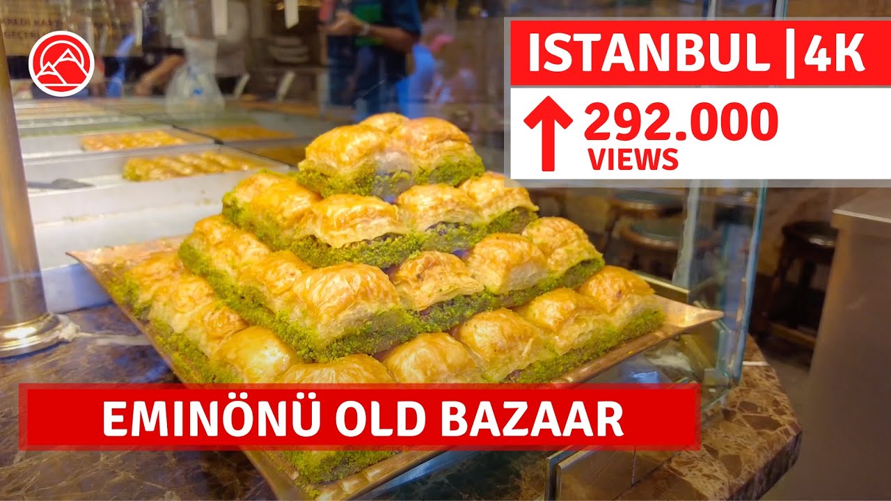 Istanbul Eminönü Old Spice Bazaar Walking Tour 7July 2021 |4k UHD 60fps