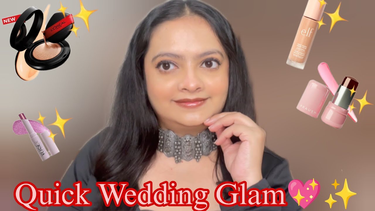 Quick & Easy  Wedding✨ Guest Makeup Tutorial | 10 Minutes Wedding Guest Makeup|D Blush Lab