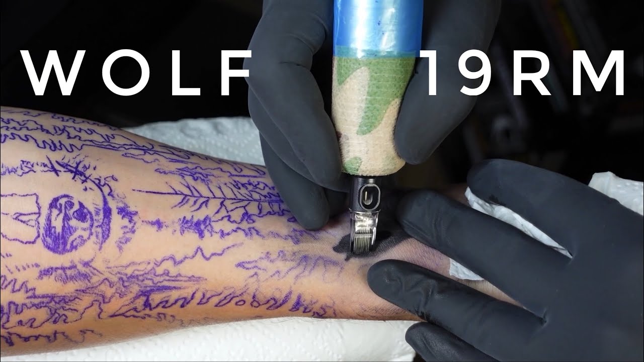 Wolf tattoo | Time lapse