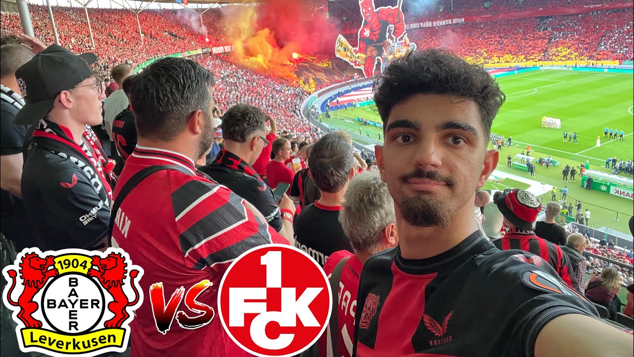 DEUTSCHER POKALSIEGER ⚫️🔴 | Choreo und Pyroshow | Bayer Leverkusen vs Kaiserslautern | Stadionvlog