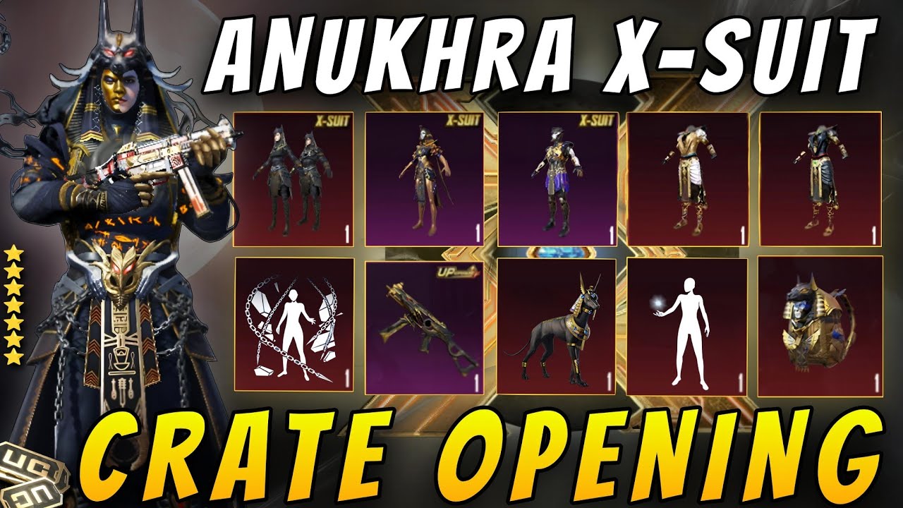 ANUKHRA X-SUIT CRATE OPENING 12,000 UC 🤯| LUCKIEST CRATE OPENING 🔥| NEW X-SUIT Ump45 CRATE OPENING 🤩
