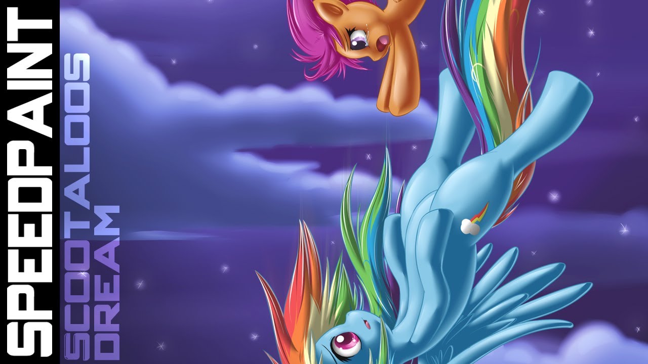 Speedpaint MLP - Scootaloo's Dream