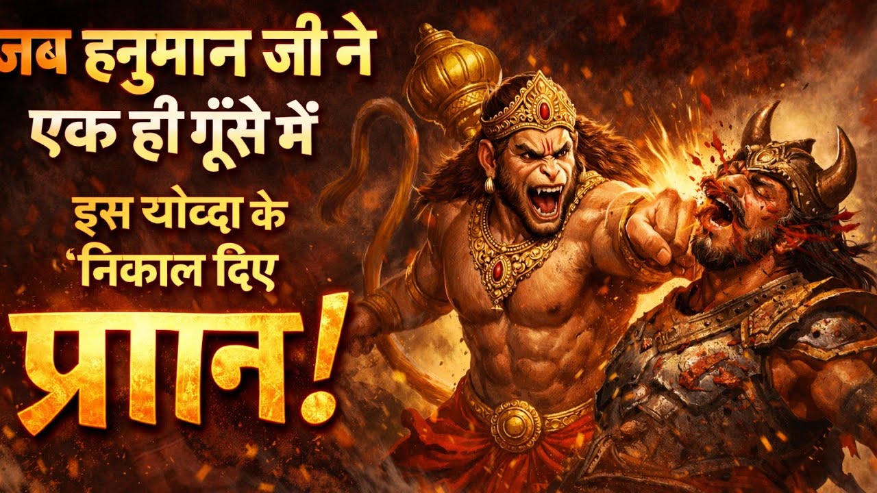 जब हनुमान जी ने एक ही घूँसे में इस योद्धा के निकाल दिए प्राण।