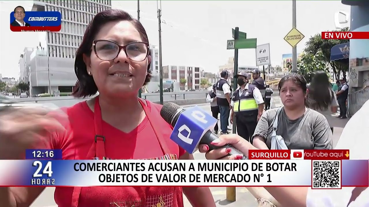 #24Horas - Comerciantes acusan a Municipio de botar objetos DE VALOR DE Mercado 01