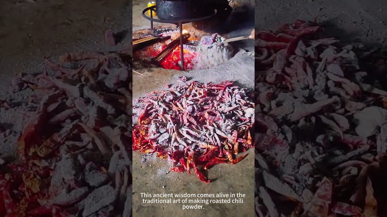 Authentic Roasted Chili Powder - Traditional Fire-Pit Method!