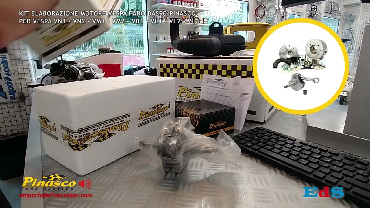 Elaborazione Vespa PINASCO Faro Basso 160cc (VM1 VM2, VN1 VN2, VL1 VL2 VL3, VB1)