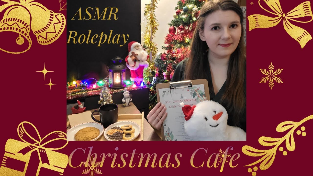 ASMR-ролевая игра, Добро пожаловать в рождественское кафе для мечтателей, тихий голос, уютные рож...